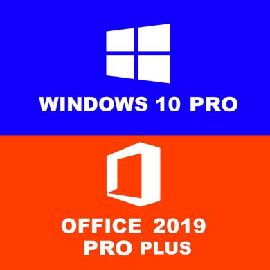 Windows 10 Pro + Office 2019 PRO PLUS Ліцензійний Безтерміновий  ключ