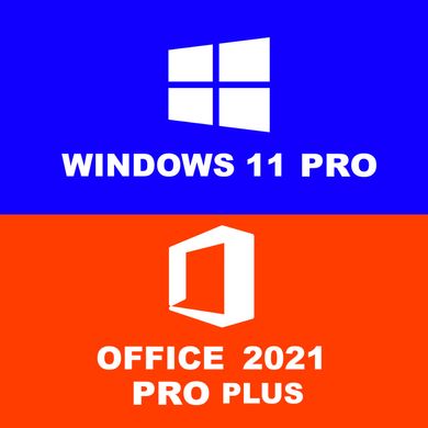 Windows 11 pro + Office Pro Plus 2021 Лицензионный Бессрочный ключ